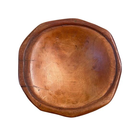 Handmade Wooden Bowl Catch All Dish Home Decor Made in Jamaica - Picture 2 of 2